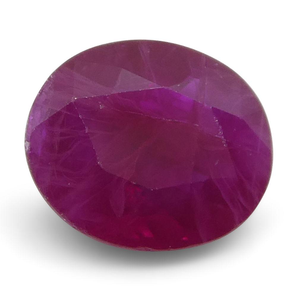 0.75 ct Oval Ruby Burma - Skyjems Wholesale Gemstones