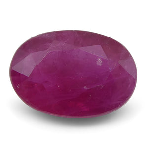 0.89 ct Oval Ruby Burma - Skyjems Wholesale Gemstones