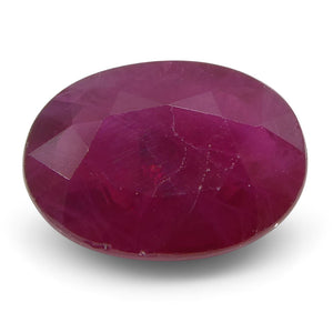 0.91 ct Oval Ruby Burma - Skyjems Wholesale Gemstones