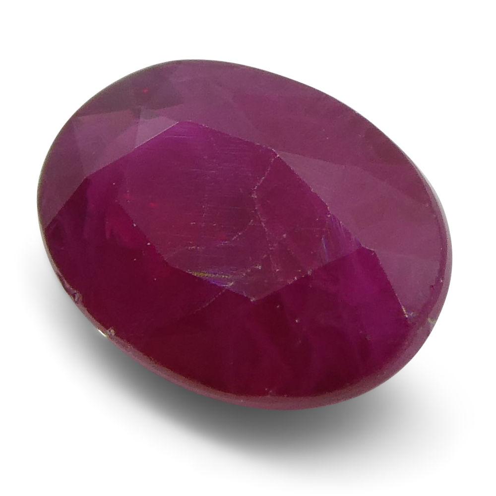 0.91 ct Oval Ruby Burma - Skyjems Wholesale Gemstones