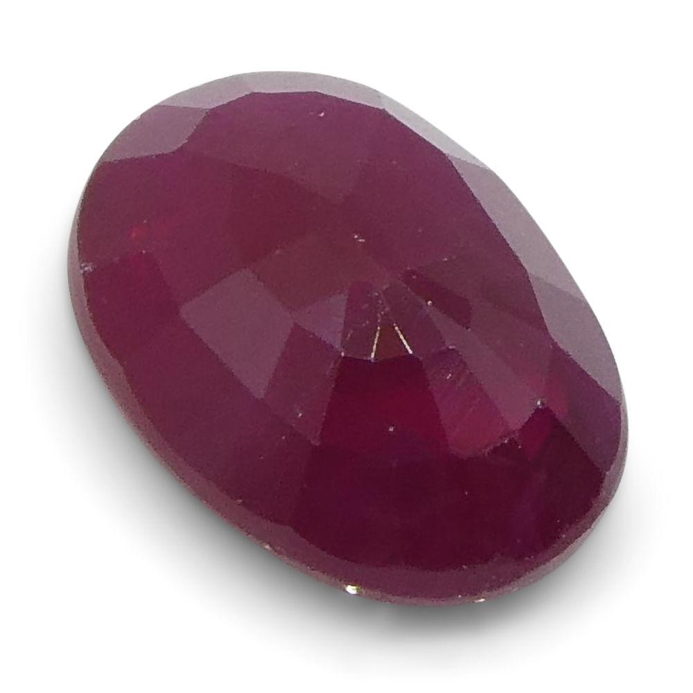 0.91 ct Oval Ruby Burma - Skyjems Wholesale Gemstones