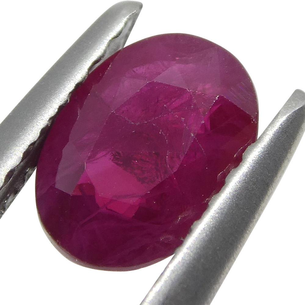 0.91 ct Oval Ruby Burma - Skyjems Wholesale Gemstones