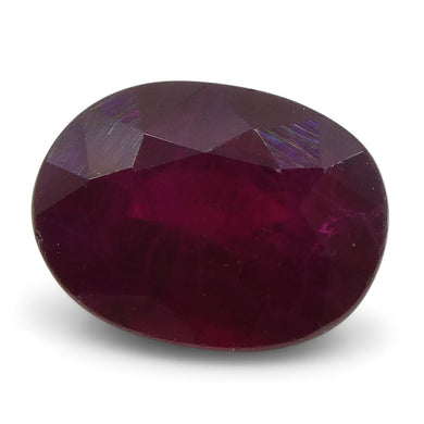 0.79 ct Oval Ruby Burma - Skyjems Wholesale Gemstones