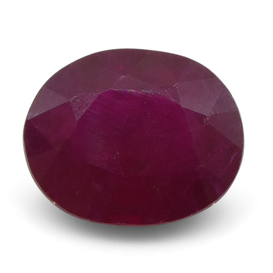 0.81 ct Oval Ruby Burma - Skyjems Wholesale Gemstones