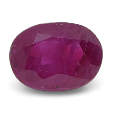 0.81 ct Oval Ruby Burma - Skyjems Wholesale Gemstones
