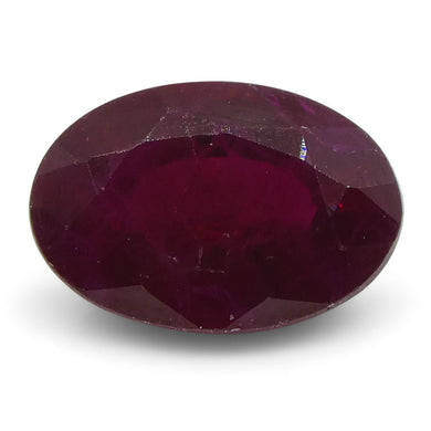 0.74 ct Oval Ruby Mozambique - Skyjems Wholesale Gemstones