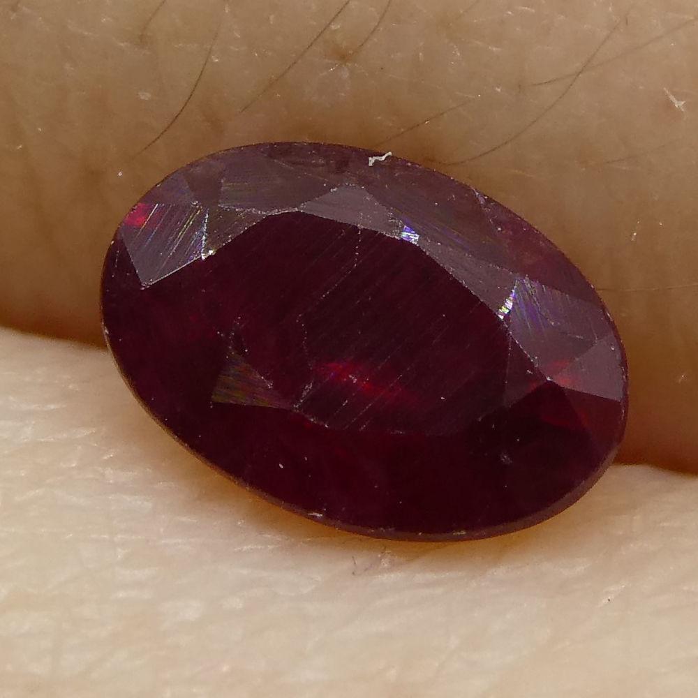 0.74 ct Oval Ruby Mozambique - Skyjems Wholesale Gemstones