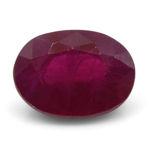 0.75 ct Oval Ruby Burma - Skyjems Wholesale Gemstones