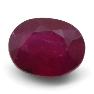 0.85 ct Oval Ruby Burma - Skyjems Wholesale Gemstones