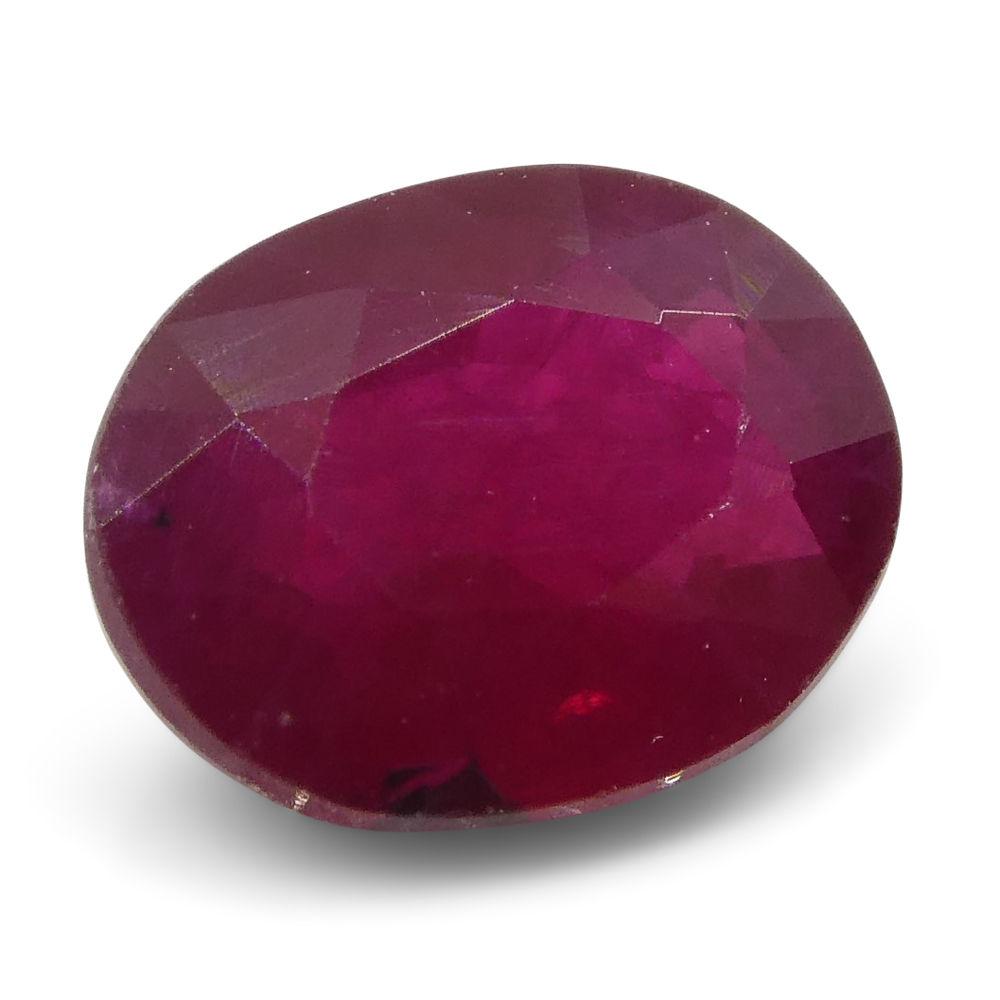 0.85 ct Oval Ruby Burma - Skyjems Wholesale Gemstones