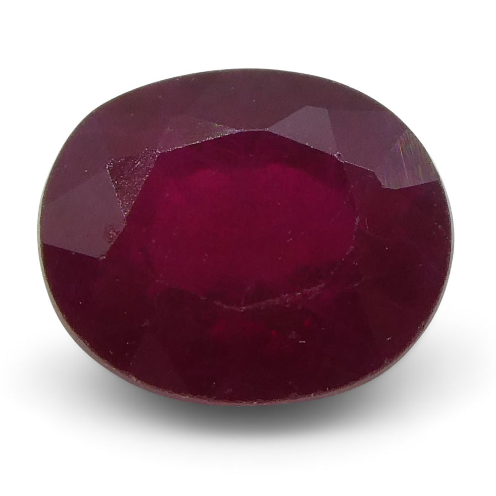 0.81 ct Oval Ruby Burma - Skyjems Wholesale Gemstones