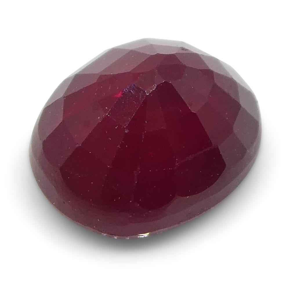 0.81 ct Oval Ruby Burma - Skyjems Wholesale Gemstones