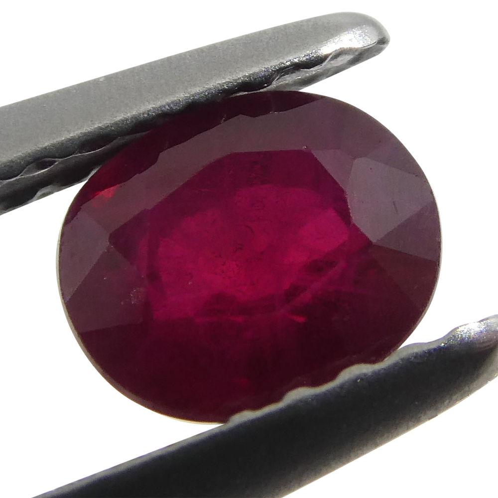 0.81 ct Oval Ruby Burma - Skyjems Wholesale Gemstones