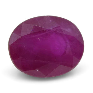 0.78 ct Oval Ruby Burma - Skyjems Wholesale Gemstones