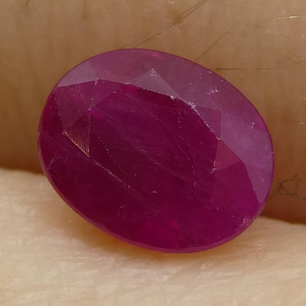 0.78 ct Oval Ruby Burma - Skyjems Wholesale Gemstones