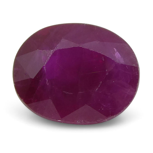 0.89 ct Oval Ruby Burma - Skyjems Wholesale Gemstones