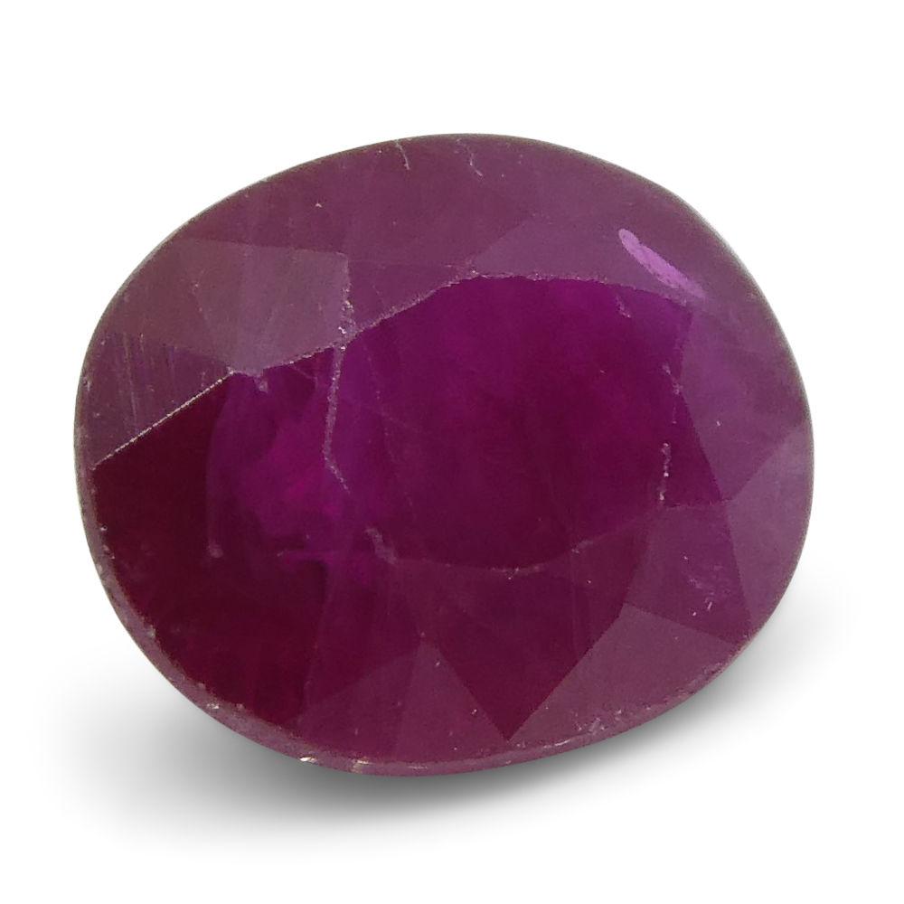 0.89 ct Oval Ruby Burma - Skyjems Wholesale Gemstones