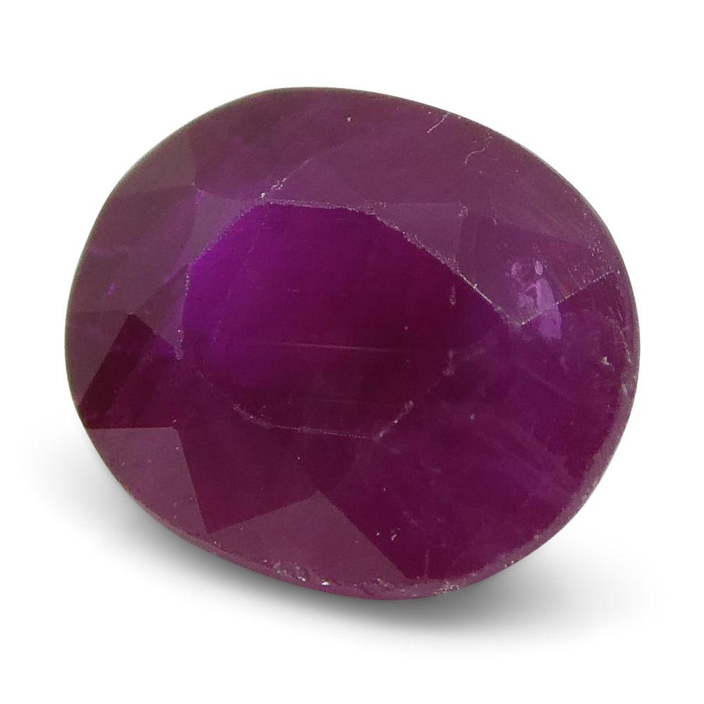 0.89 ct Oval Ruby Burma - Skyjems Wholesale Gemstones