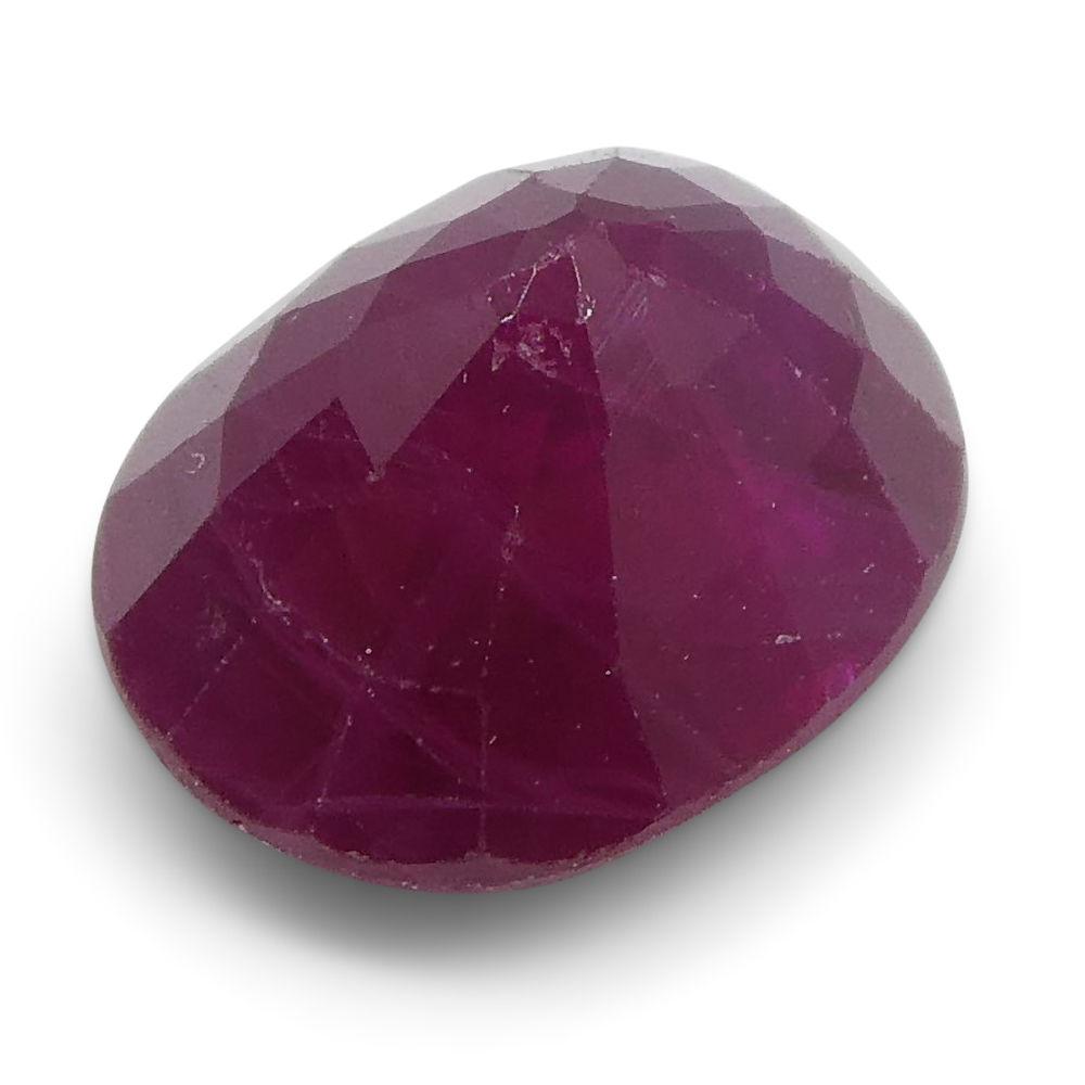 0.89 ct Oval Ruby Burma - Skyjems Wholesale Gemstones