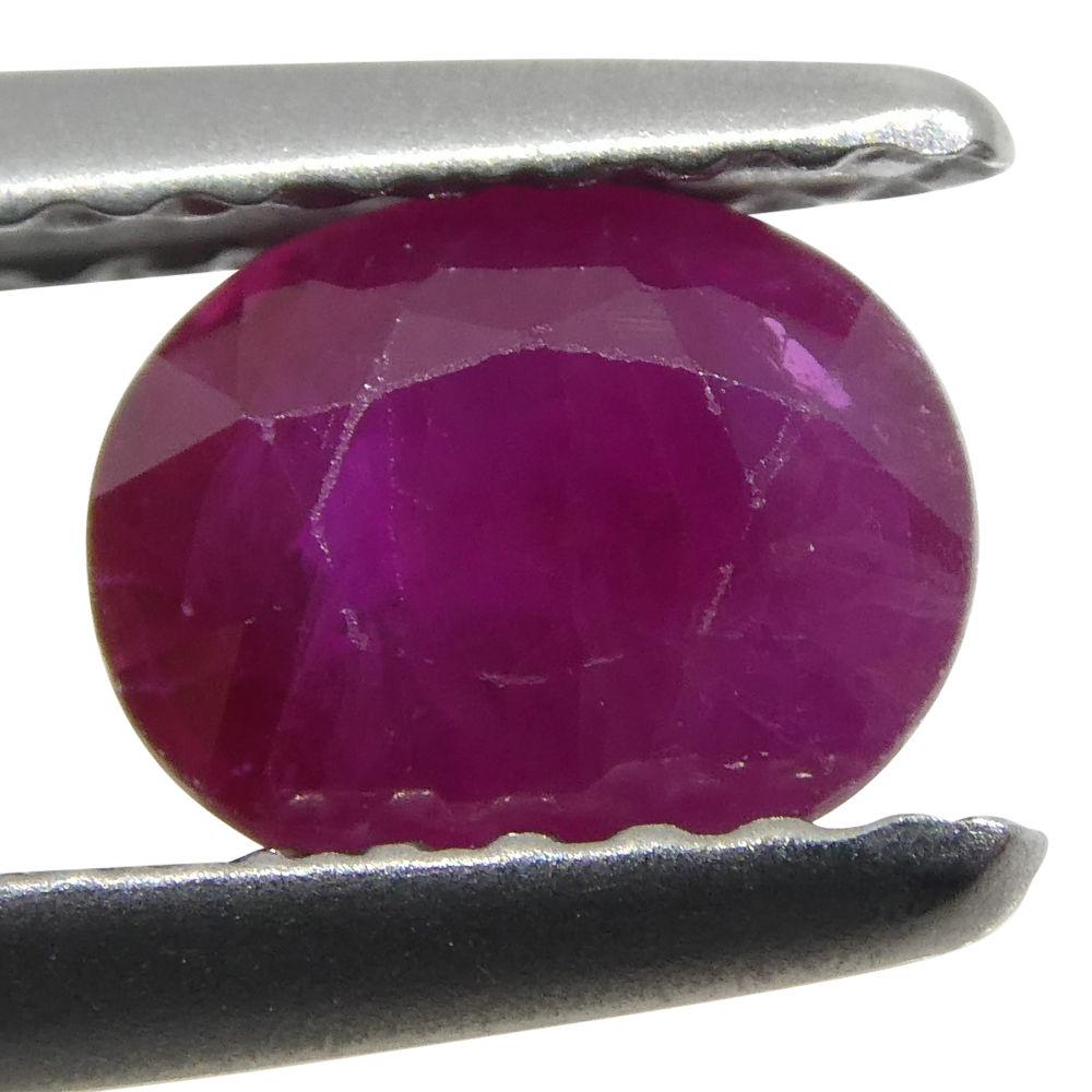 0.89 ct Oval Ruby Burma - Skyjems Wholesale Gemstones