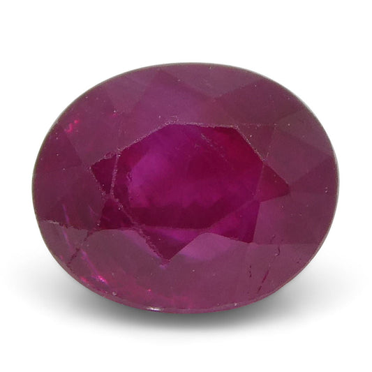 0.83 ct Oval Ruby Burma - Skyjems Wholesale Gemstones