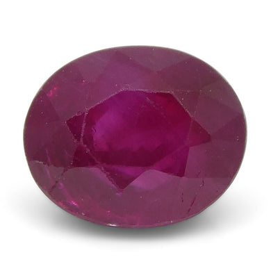 0.83 ct Oval Ruby Burma - Skyjems Wholesale Gemstones
