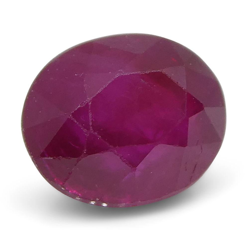 0.83 ct Oval Ruby Burma - Skyjems Wholesale Gemstones