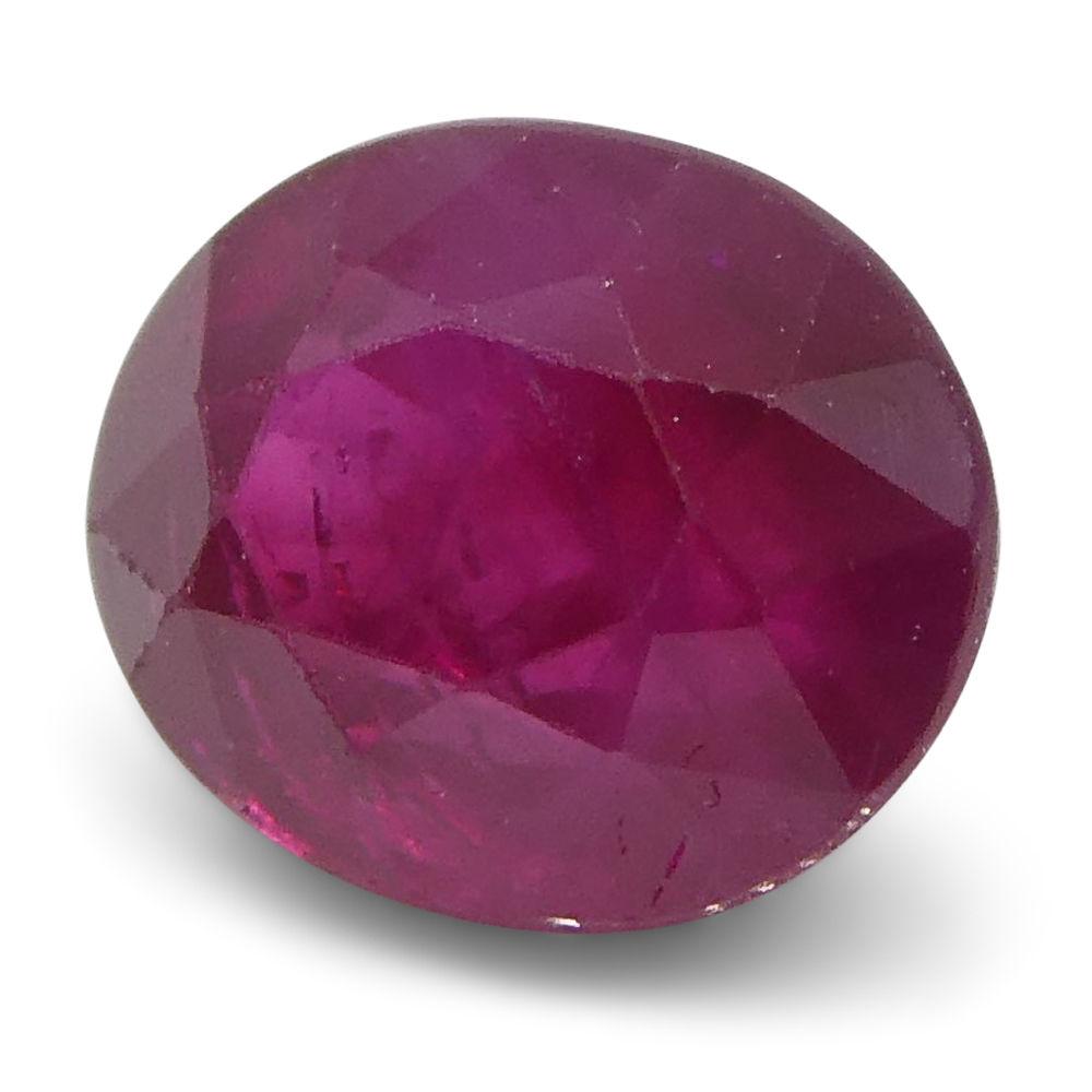 0.83 ct Oval Ruby Burma - Skyjems Wholesale Gemstones