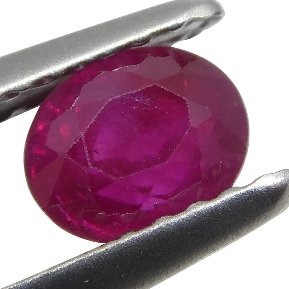 0.83 ct Oval Ruby Burma - Skyjems Wholesale Gemstones