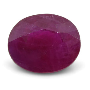 0.76 ct Oval Ruby Burma - Skyjems Wholesale Gemstones