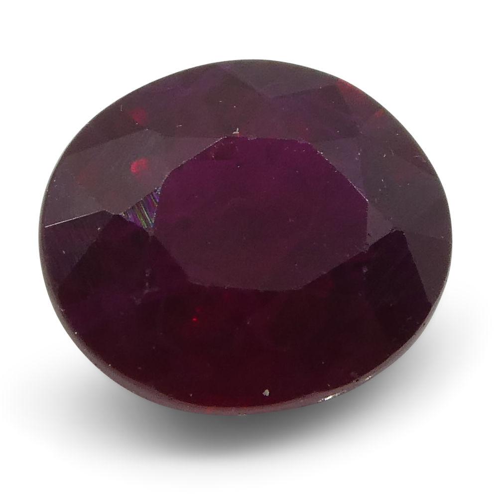 0.82 ct Oval Ruby Mozambique - Skyjems Wholesale Gemstones