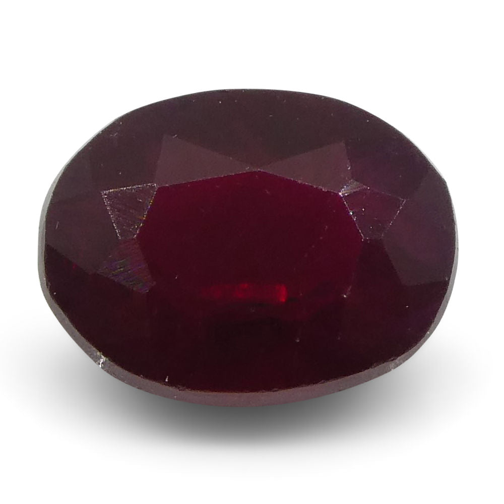 0.79 ct Oval Ruby Mozambique - Skyjems Wholesale Gemstones