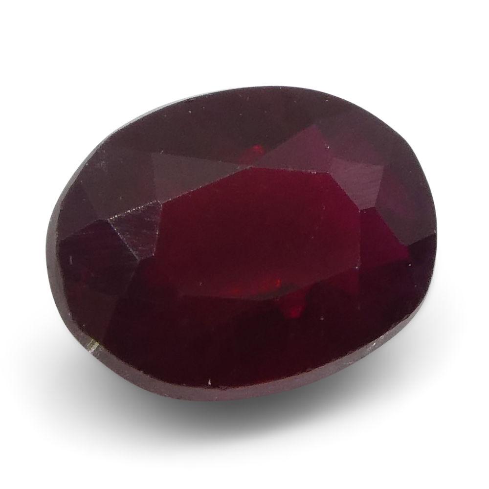 0.79 ct Oval Ruby Mozambique - Skyjems Wholesale Gemstones