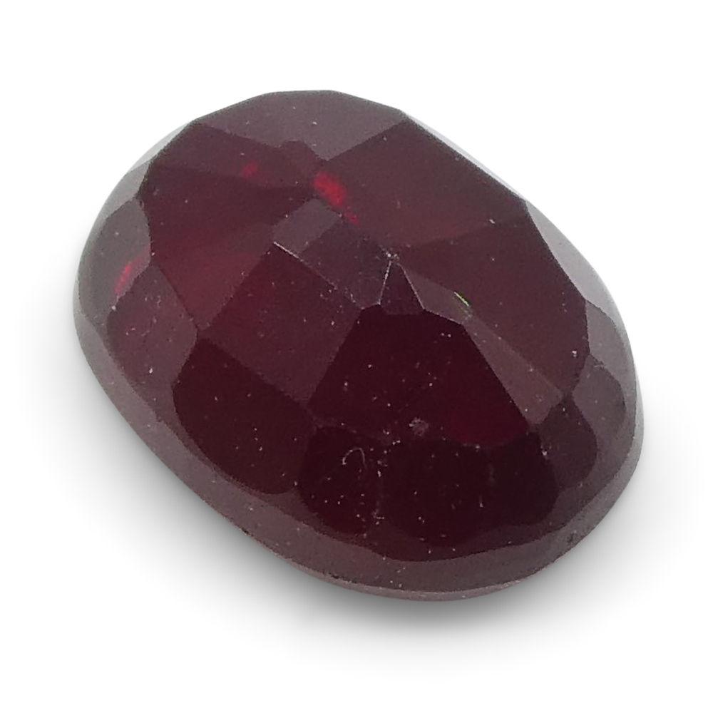 0.79 ct Oval Red Ruby from Mozambique, African Corundum gemstone by SkyJems Canadian gem specialists