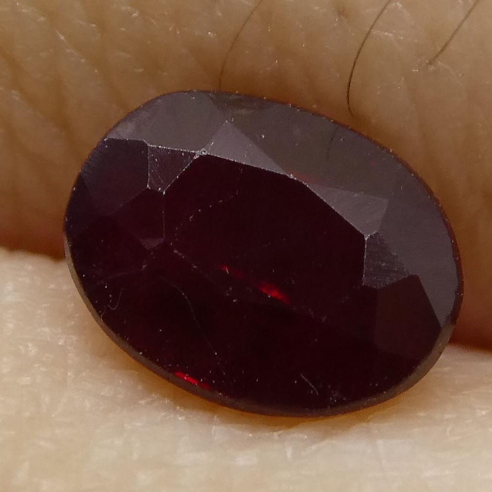0.79 ct Oval Red Ruby from Mozambique, African Corundum gemstone by SkyJems Canadian gem specialists