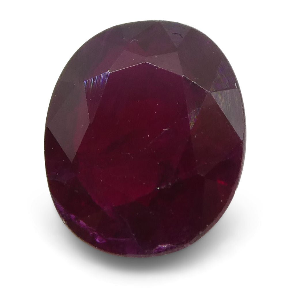 0.8 ct Oval Ruby Mozambique - Skyjems Wholesale Gemstones