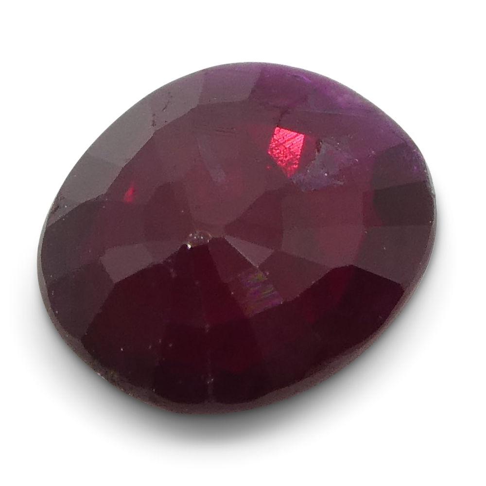 0.8 ct Oval Ruby Mozambique - Skyjems Wholesale Gemstones