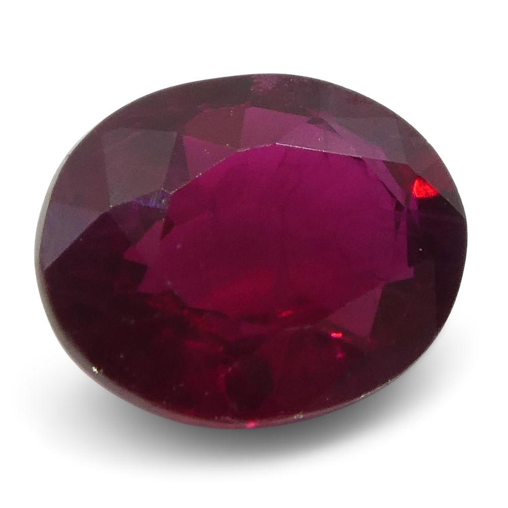 0.67 ct Oval Ruby Burma - Skyjems Wholesale Gemstones