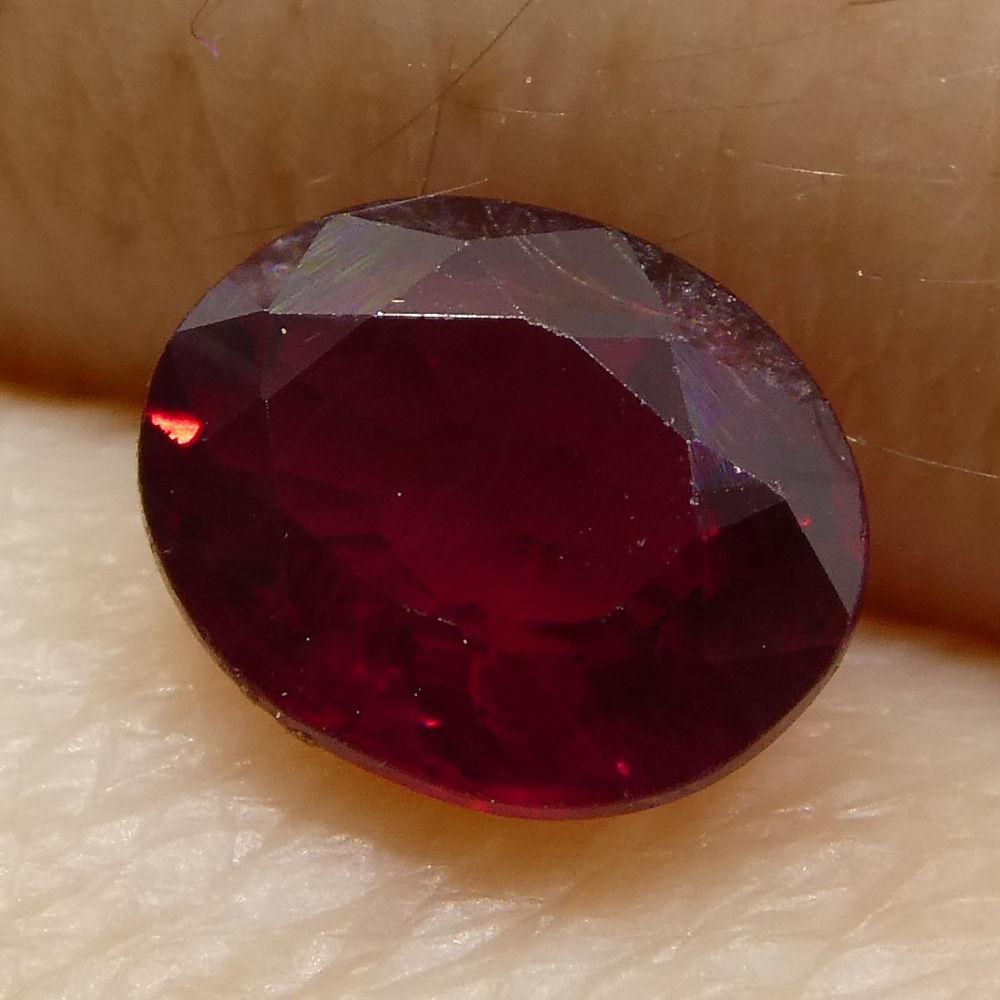 0.67 ct Oval Ruby Burma - Skyjems Wholesale Gemstones