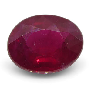 0.62 ct Oval Ruby Burma - Skyjems Wholesale Gemstones