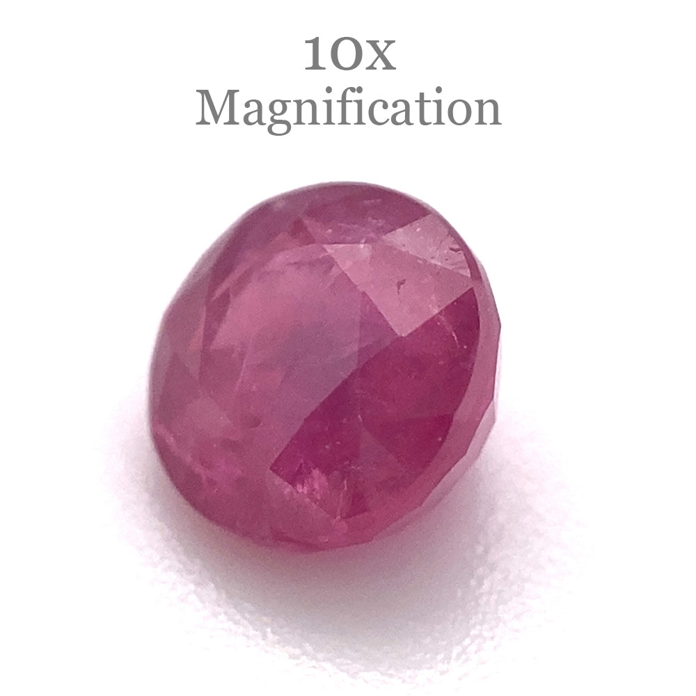 1.19ct Purplish Red Round Ruby from Mozambique, heated single stone by SkyJems Canadian gemstone experts