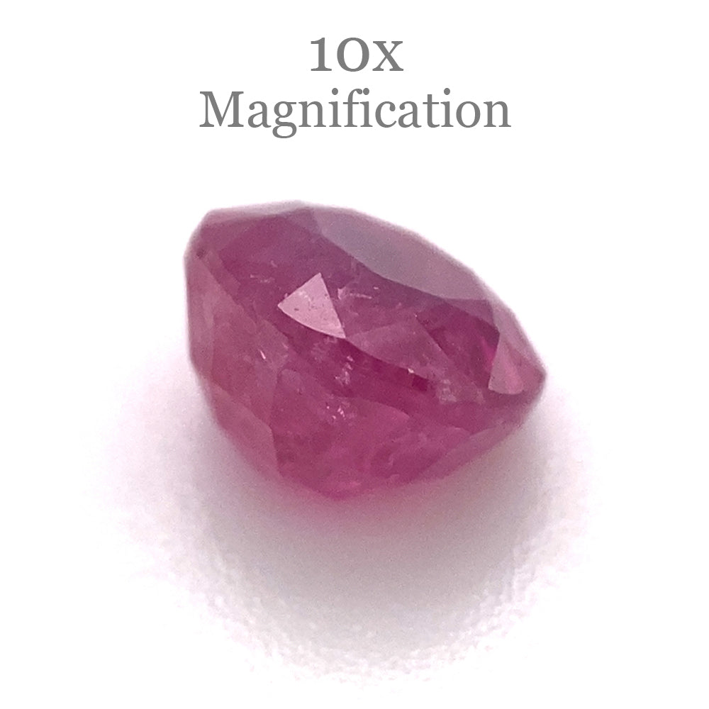 1.19ct Purplish Red Round Ruby from Mozambique, heated single stone by SkyJems Canadian gemstone experts
