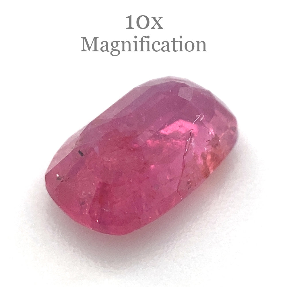 1.51ct Cushion Red Ruby from Tanzania, unheated natural gemstone by SkyJems Canadian gem specialists