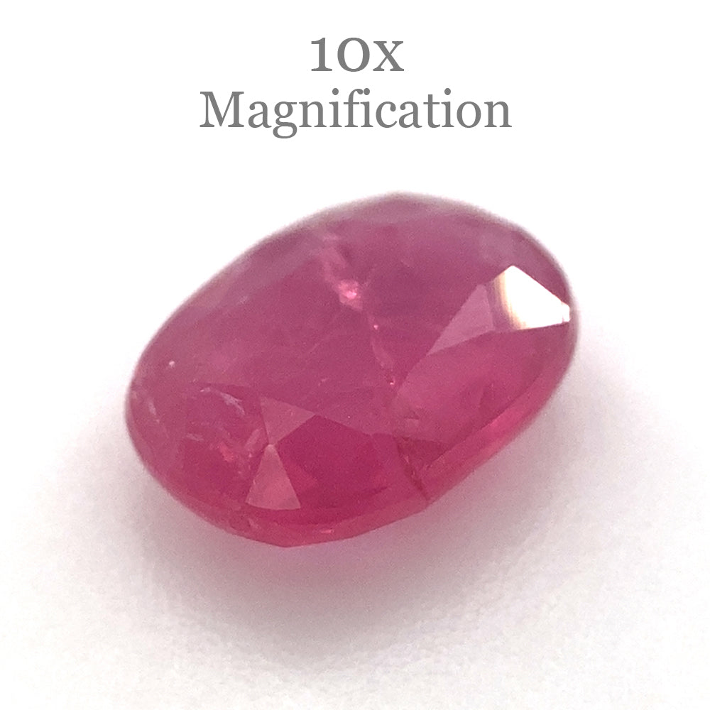 1.26ct Oval Mozambique Red Ruby, unheated natural gemstone from SkyJems Canadian gem specialists