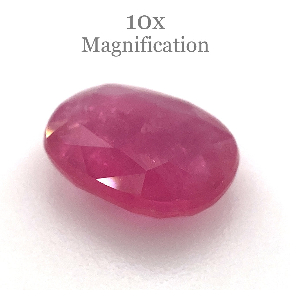 1.26ct Oval Mozambique Red Ruby, unheated natural gemstone from SkyJems Canadian gem specialists