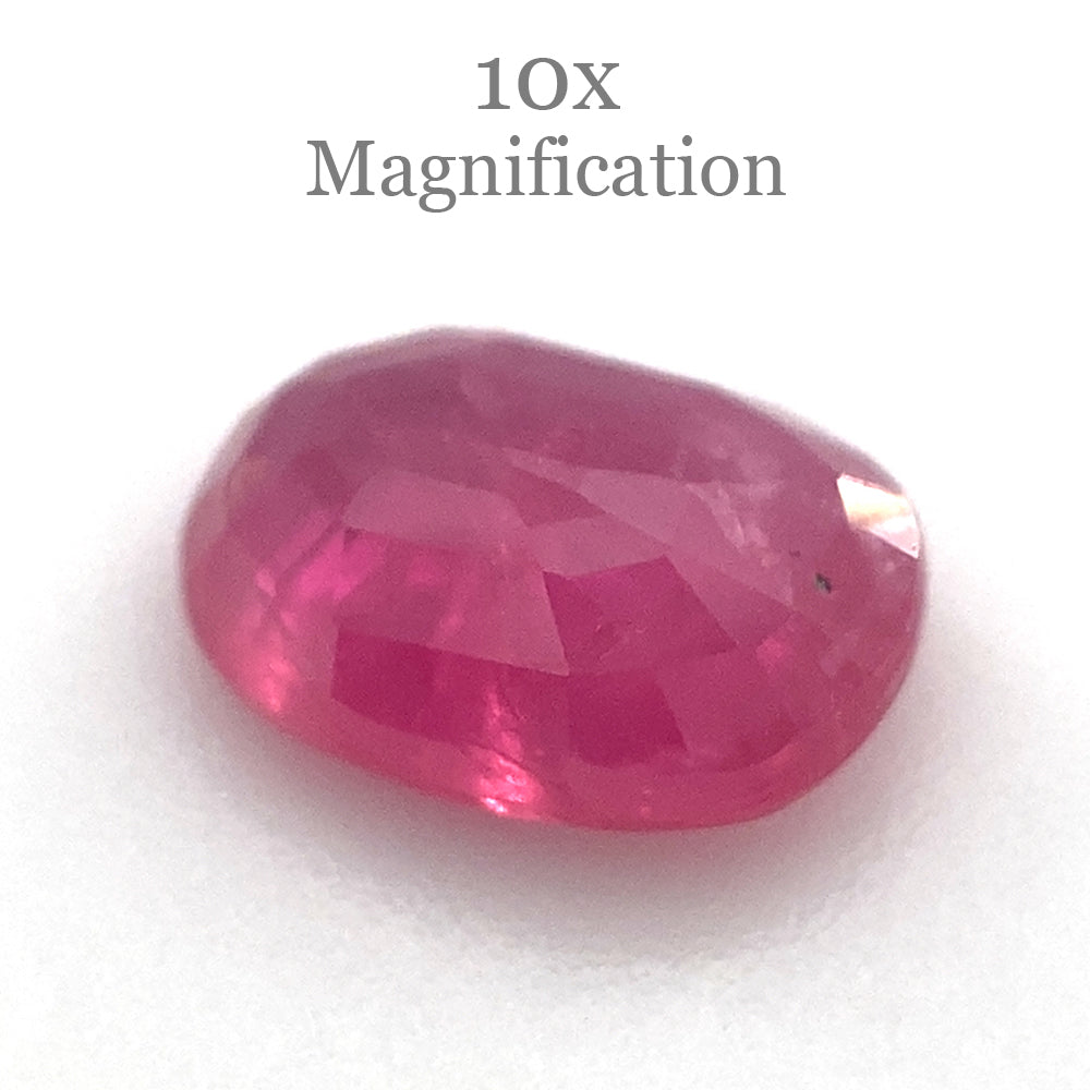1.26ct Oval Mozambique Red Ruby, unheated natural gemstone from SkyJems Canadian gem specialists