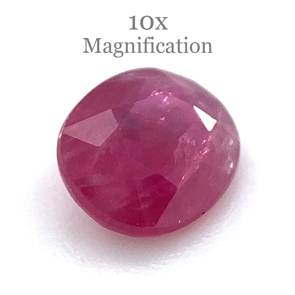 0.97ct Purplish Red Oval Madagascar Ruby, unheated natural gemstone from SkyJems Canadian gem specialists