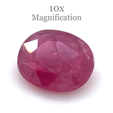 0.97ct Oval Red Ruby Unheated