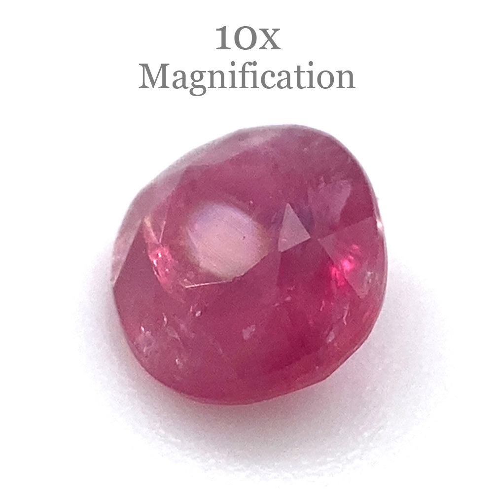 0.97ct Purplish Red Oval Ruby from Madagascar, unheated natural gemstone by SkyJems Canadian gem specialists