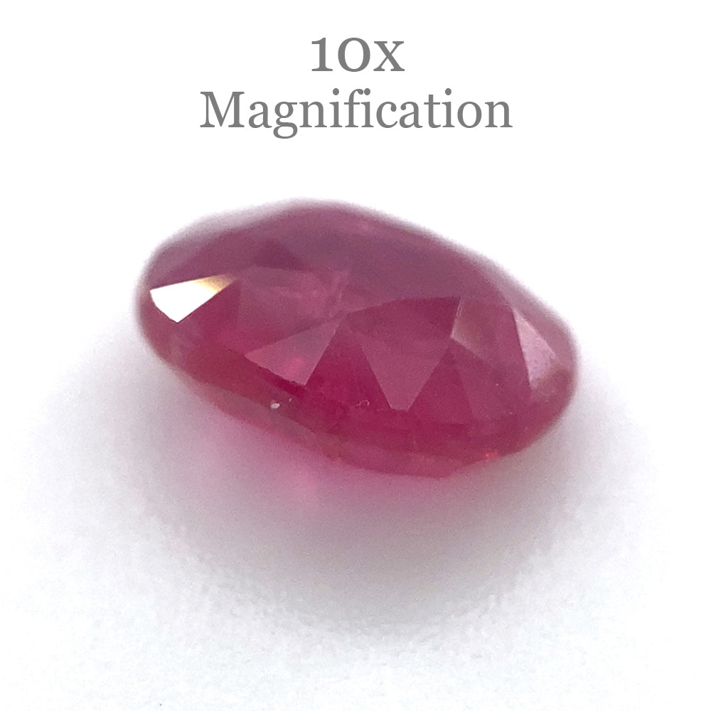 0.97ct Purplish Red Oval Madagascar Ruby, unheated natural gemstone from SkyJems Canadian gem specialists